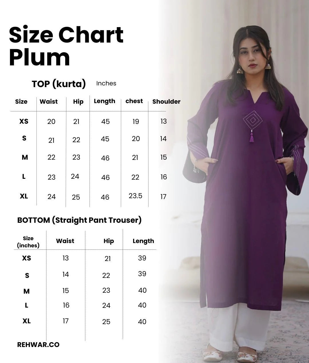 Plum Khaddar Embroidered Suit with Straight Pants